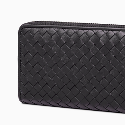 Charcoal Weave Wallet – FIORENE