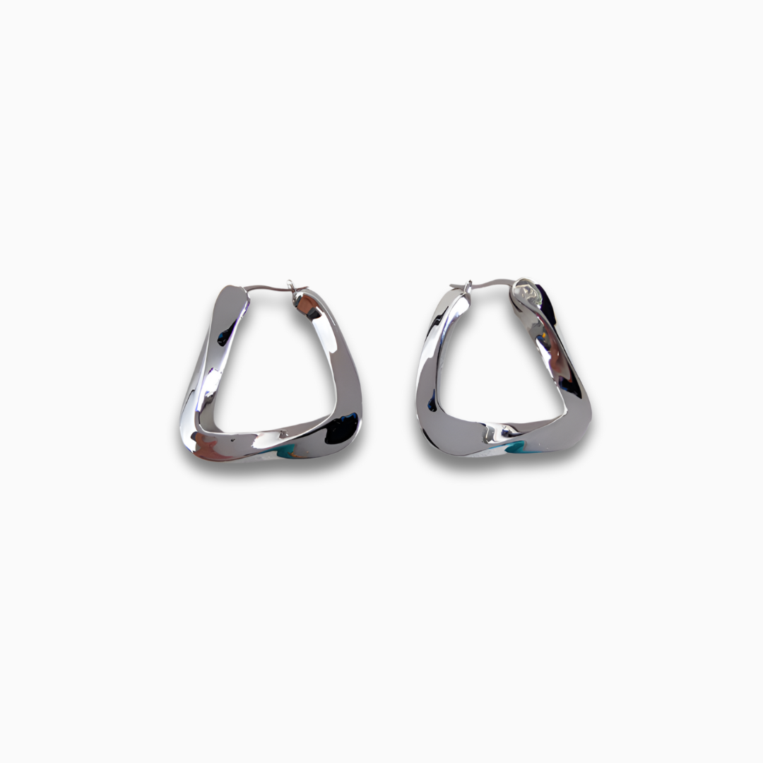 Silver Flow Earrings – FIORENE