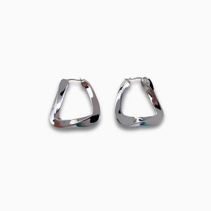 Silver Flow Earrings – FIORENE
