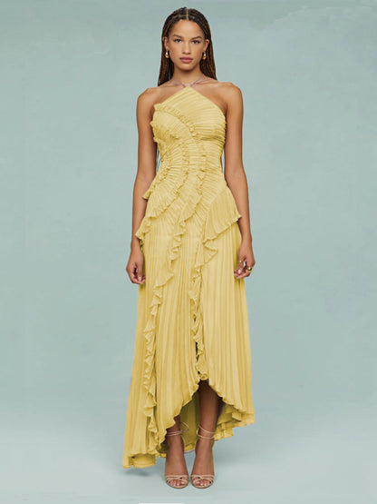 Mirelle Lilac Cascade Maxi Dress