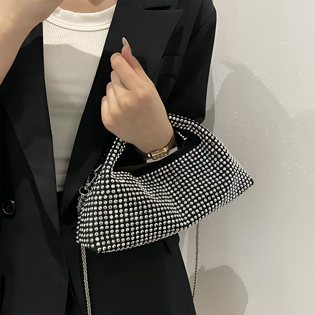 Radiant Crystal Hand Bag - FIORENE