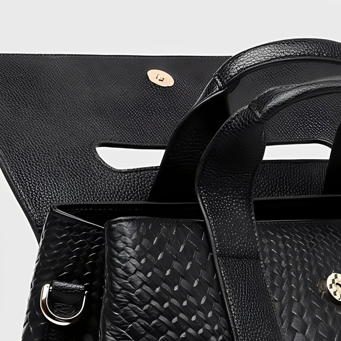 Noir Authority Tote Bag – FIORENE