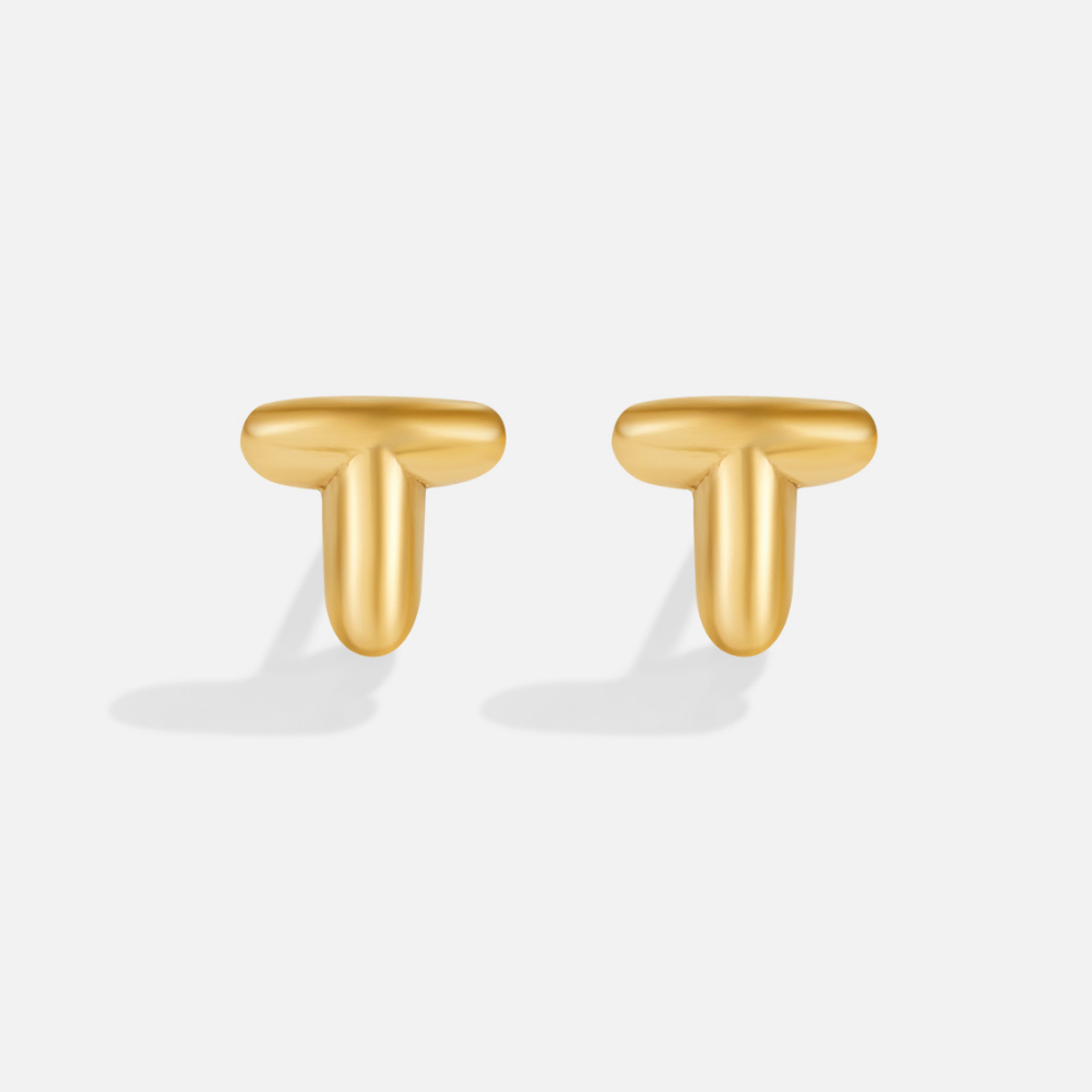 Gilded Balloon Letter Studs – FIORENE