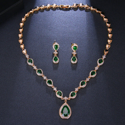 Emerald Enchantment Teardrop Set – FIORENE