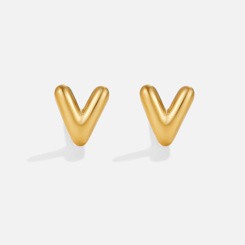 Gilded Balloon Letter Studs – FIORENE