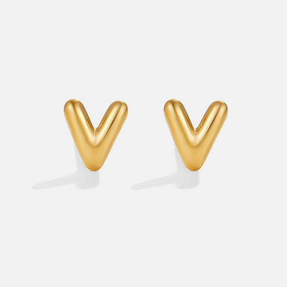 Gilded Balloon Letter Studs – FIORENE