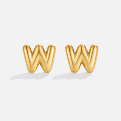 Gilded Balloon Letter Studs – FIORENE