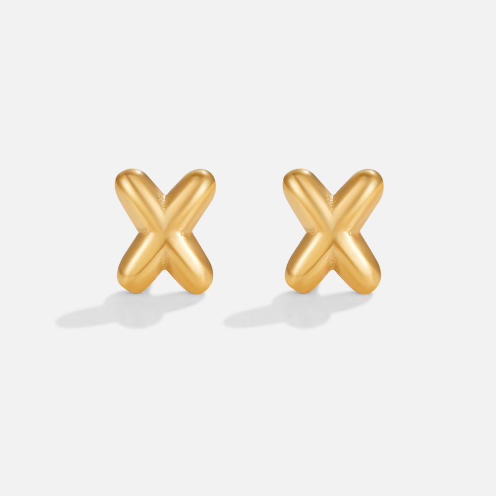 Gilded Balloon Letter Studs – FIORENE