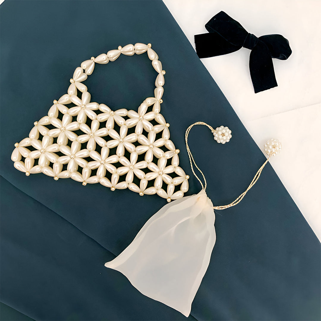 Petal Pearl Bloom Handbag – FIORENE