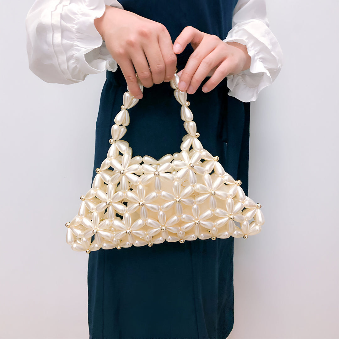 Petal Pearl Bloom Handbag – FIORENE