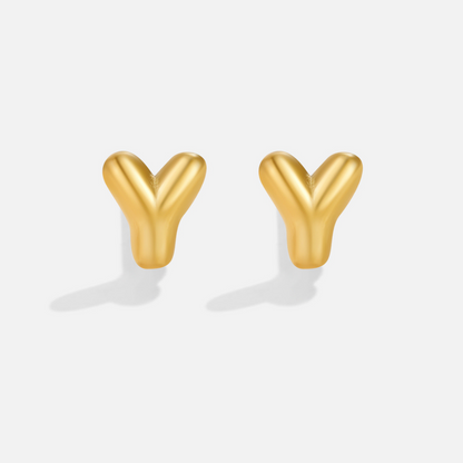 Gilded Balloon Letter Studs – FIORENE