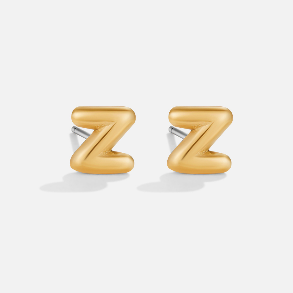 Gilded Balloon Letter Studs – FIORENE