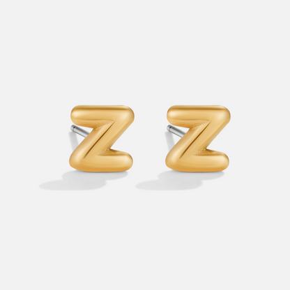 Gilded Balloon Letter Studs – FIORENE