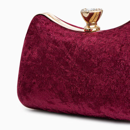 Velvet Ruby Crown Clutch – FIORENE