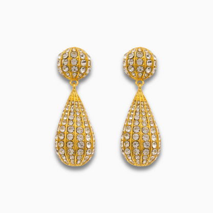Gilded Raindrop Earrings – FIORENE