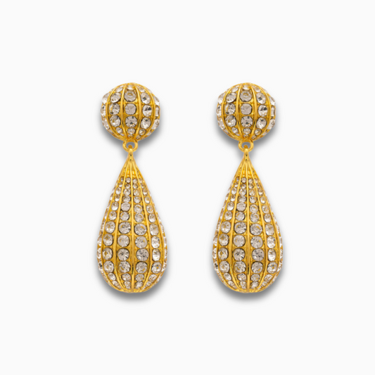 Gilded Raindrop Earrings – FIORENE