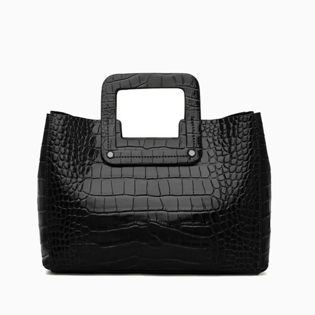 Crocodile Square Handle Tote Bag – FIORENE
