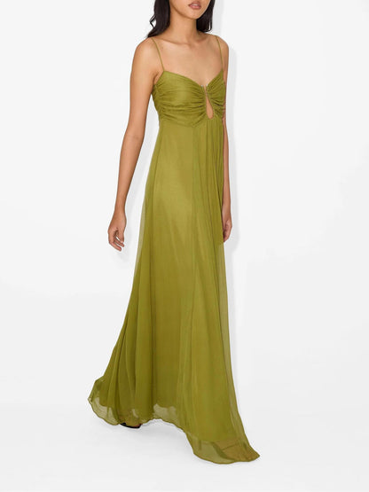 Virelle Olive Mirage Maxi Dress