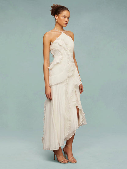 Mirelle Lilac Cascade Maxi Dress