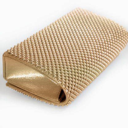 Golden Mesh Crossbody Bag - FIORENE