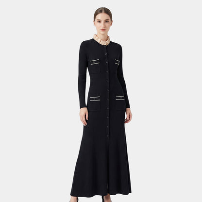 Ribbed Knit Maxi Dress – FIORENE