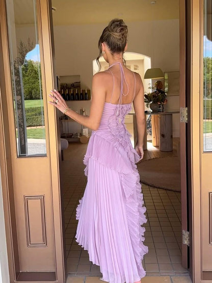 Mirelle Lilac Cascade Maxi Dress