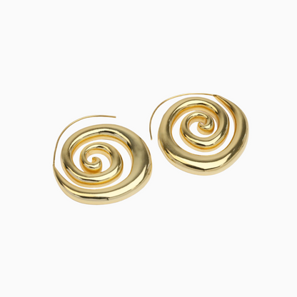 Golden Spiral Earrings – FIORENE