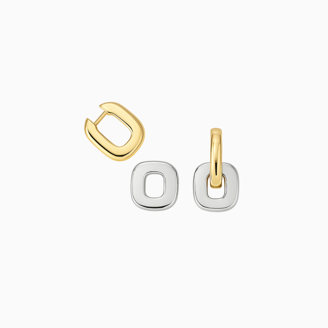 Duo Link Earrings – FIORENE
