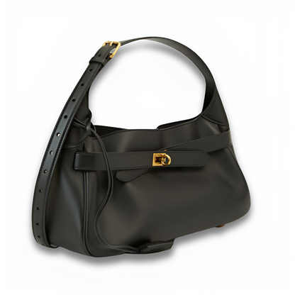 Midnight Belted Shoulder Bag – FIORENE