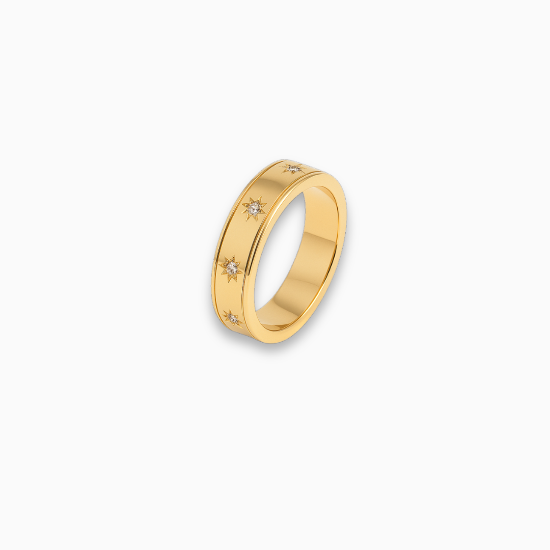 Stellar Gold Ring – FIORENE