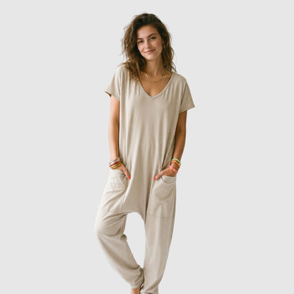 Relaxed Fit Pocket Jumpsuit – FIORENE