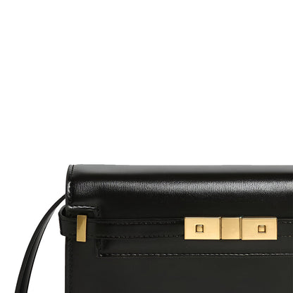 Midnight Gold Lock Crossbody – FIORENE