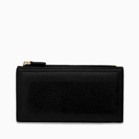 Black Pebble Slim Wallet – FIORENE