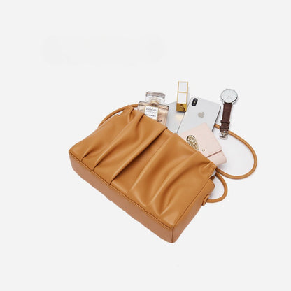 Ivory Pleat Crossbody Bag – FIORENE