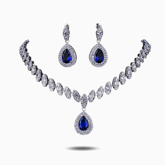 Midnight Sapphire Necklace Set – FIORENE