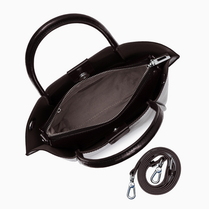Crimson Angle Gloss Shoulder Bag – FIORENE