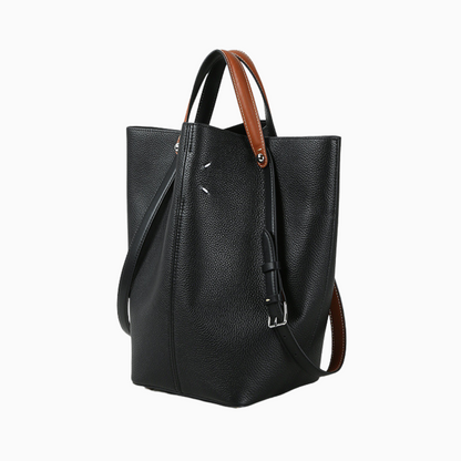 Structured Midnight Shoulder Bag – FIORENE