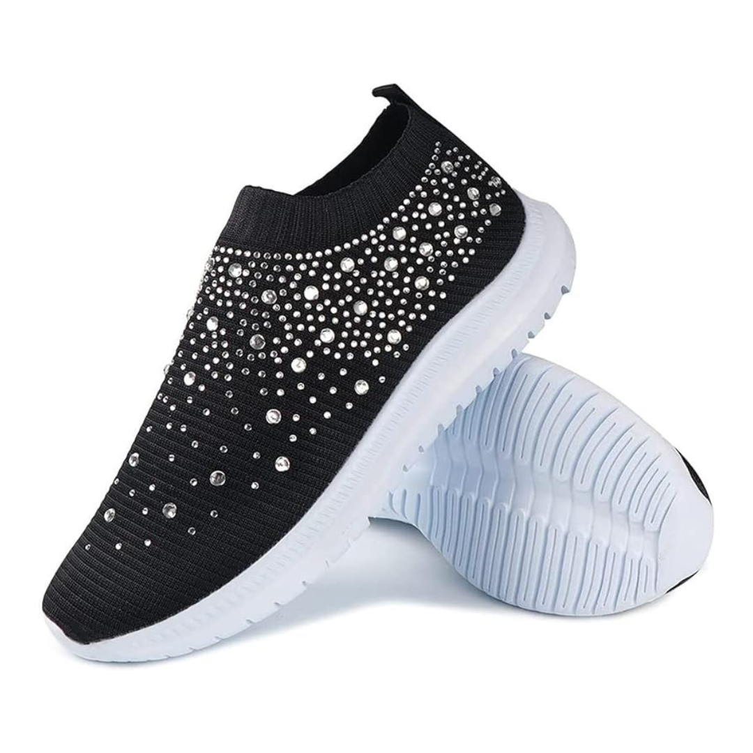 Rhinestone Slip-On Sneakers
