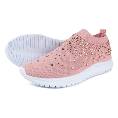 Rhinestone Slip-On Sneakers