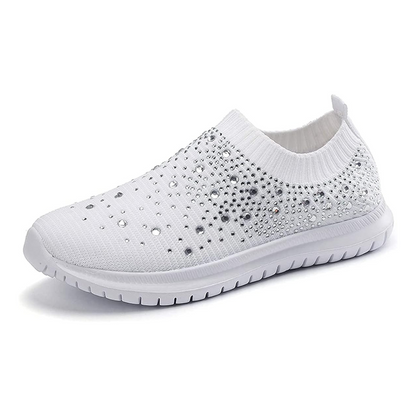Rhinestone Slip-On Sneakers
