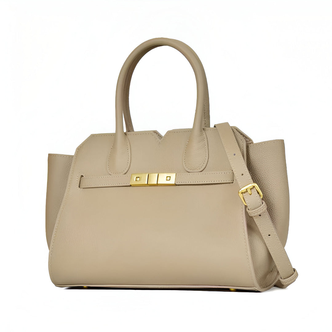 Soft Taupe Structure Tote Bag – FIORENE