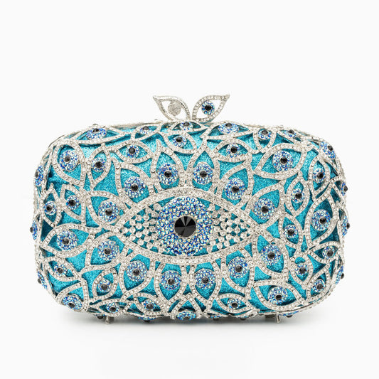Mystic Azure Gaze Clutch – FIORENE