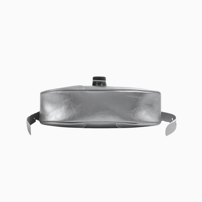 Silver Buckle Curve Shoulder Bag – FIORENE