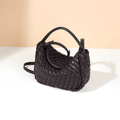 Woven Leather Handbag - FIORENE