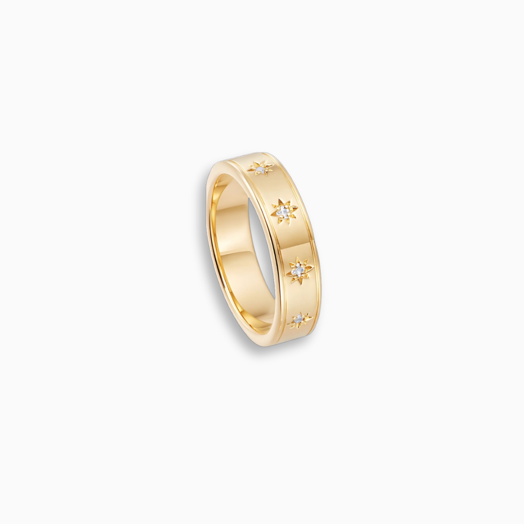 Stellar Gold Ring – FIORENE