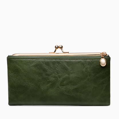 Velvet Noir Kisslock Wallet – FIORENE