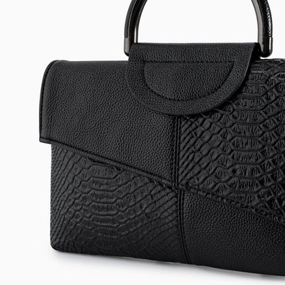 Midnight Croc Shoulder Bag – FIORENE