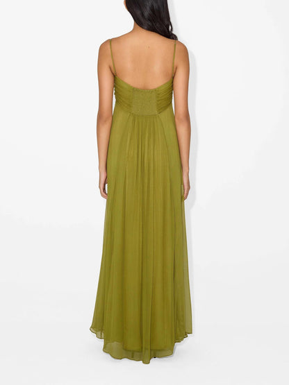 Virelle Olive Mirage Maxi Dress