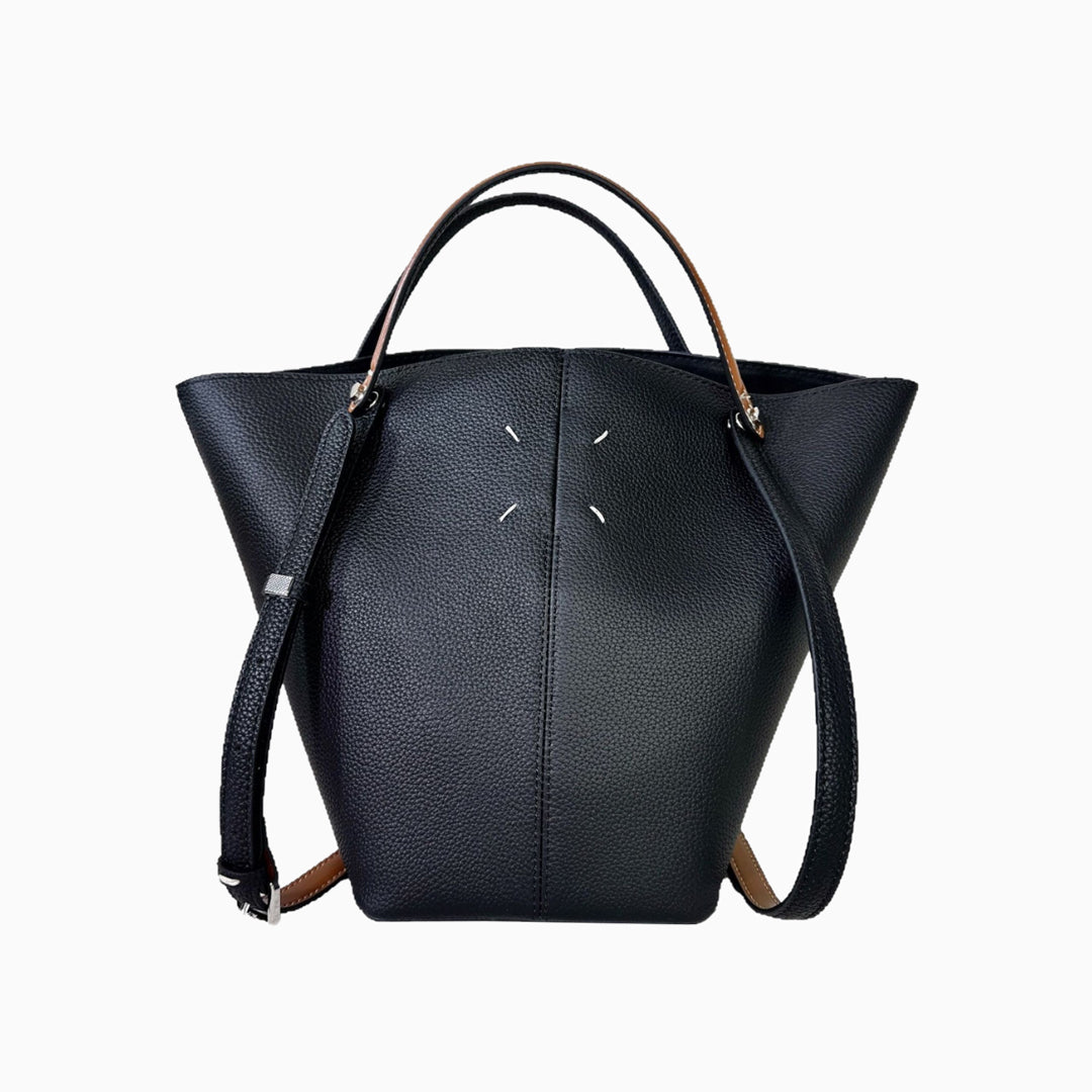 Structured Midnight Shoulder Bag – FIORENE