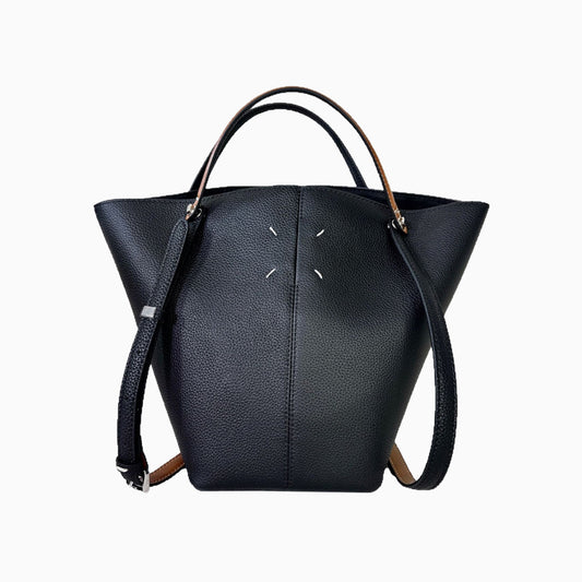 Structured Midnight Shoulder Bag – FIORENE